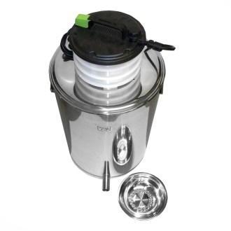 Vařák na vosk a vyvíječ páry 2 kw -  nerez